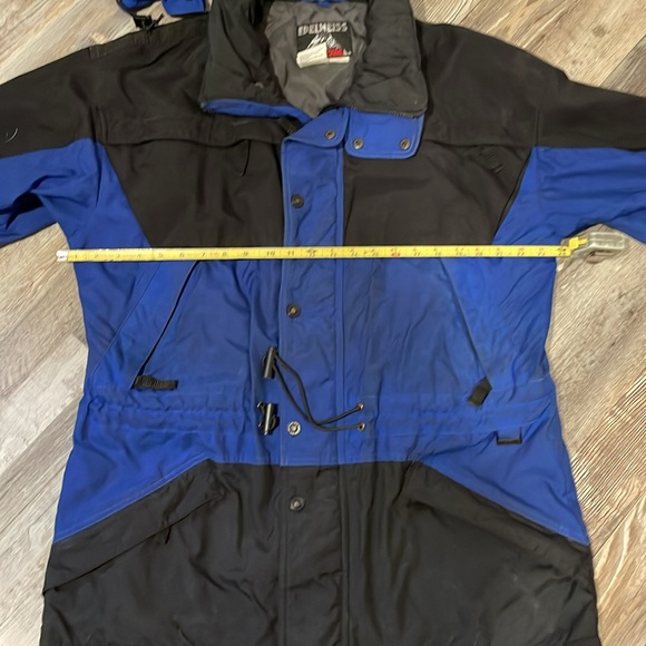 Edelweiss Ski Jacket Backbowl Mens Medium Blue and Black. - Picture 6 of 9